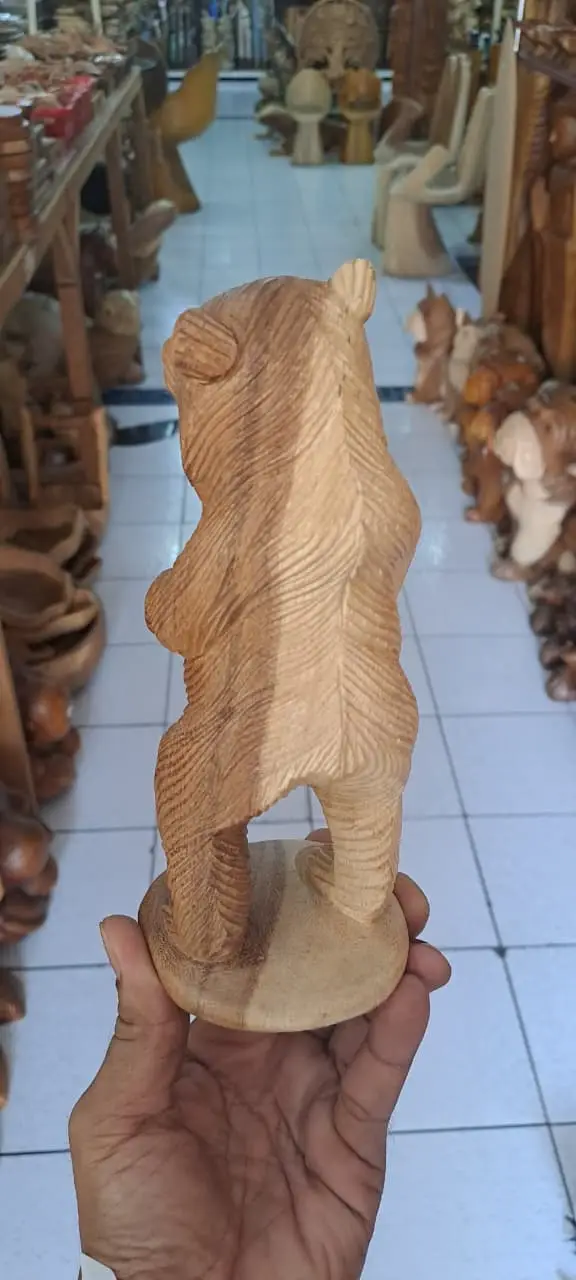 Standing Bear - Animal Wood Carvings