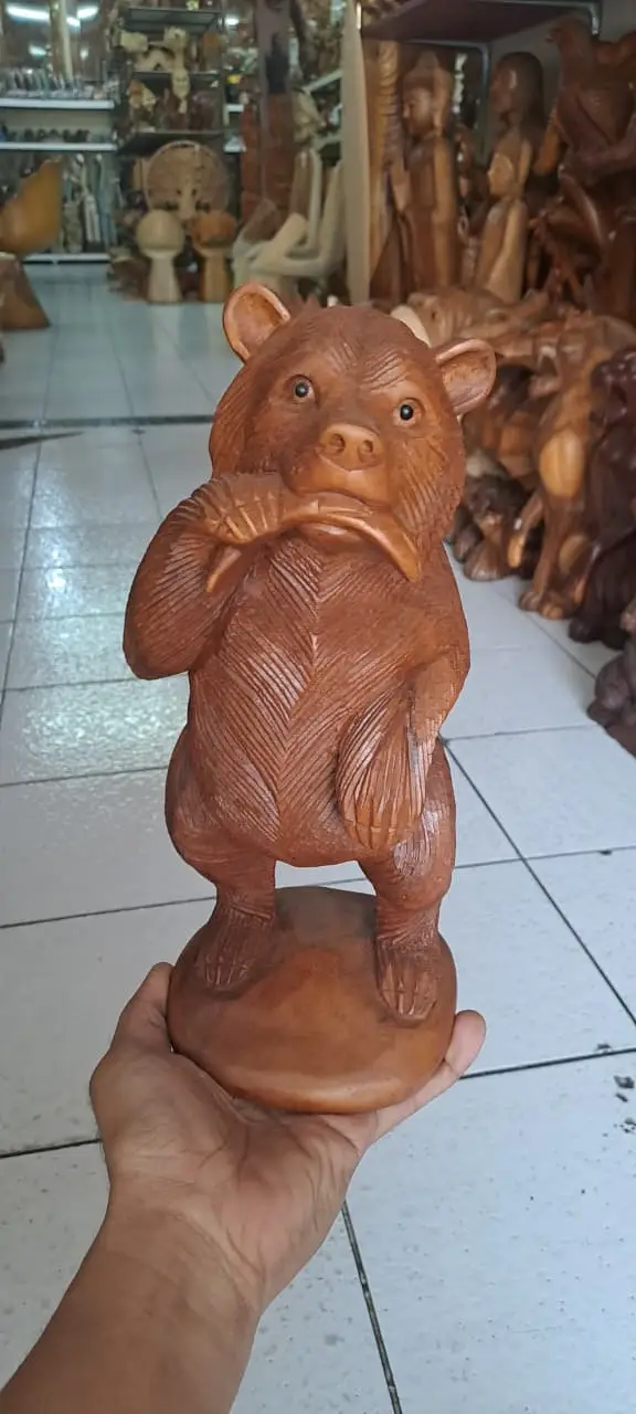 Standing Bear - Animal Wood Carvings design 2