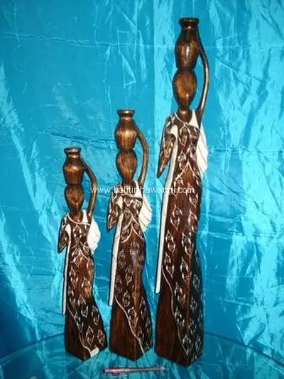 African Statue color set