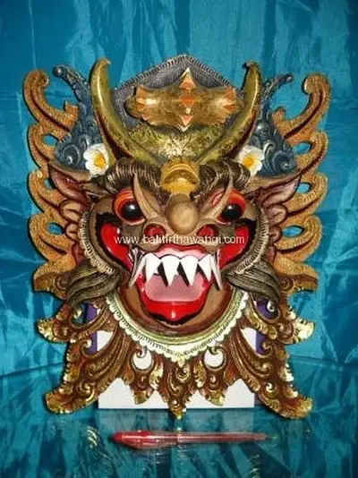Lion Mask color Balinese Wooden Masks