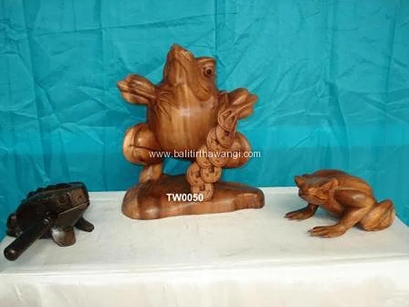 Frog Animal Wood Carvings