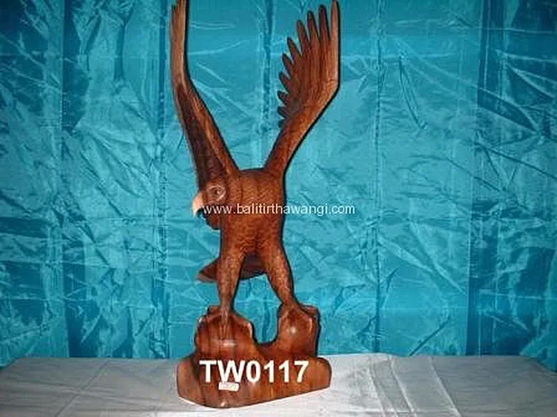 Eagle Wings open Animal Wood Carvings