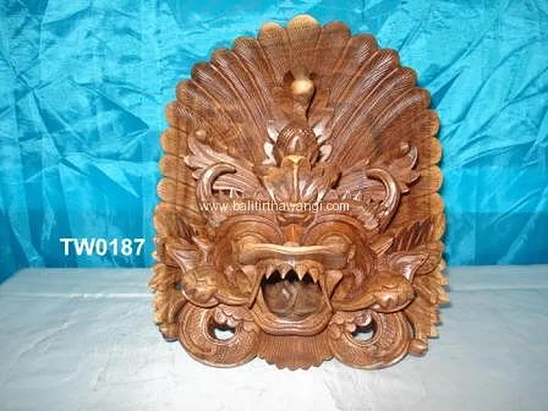 Flower Sai Mask Balinese Wooden Masks