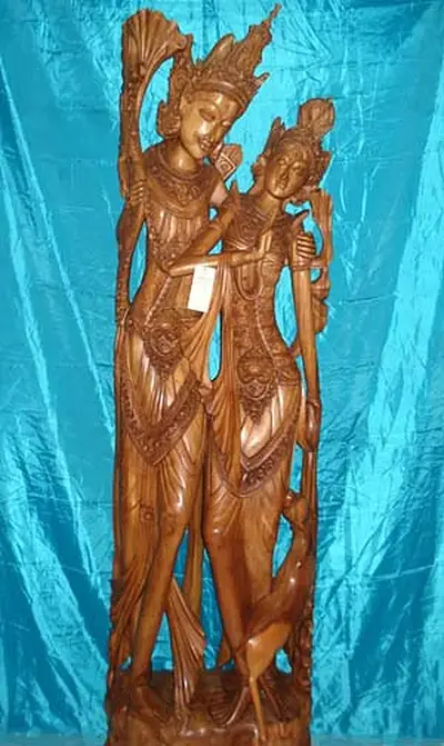 Ramasita Hindu & Buddha Wood Carvings