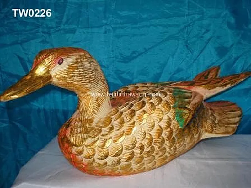Duck Color Animal Wood Carvings