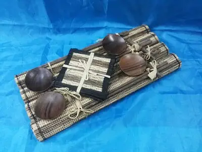 Placemate with Cup Handmade Wooden Placemats