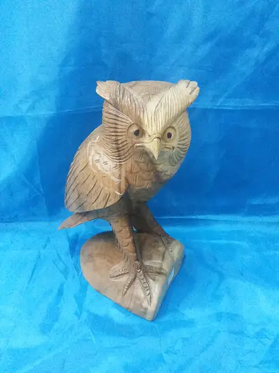 Owl Animal Wood Carvings