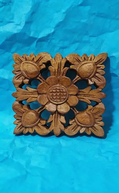 Flower Panel Balinese Wall Panel Carvings