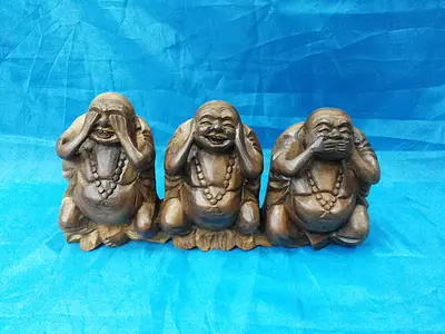 Three wise Happy Budha