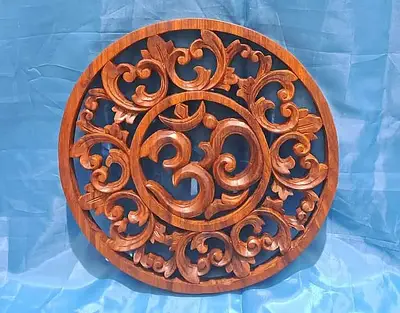 Om Panel Balinese Wall Panel Carvings