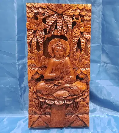 Budha Panel Balinese Wall Panel Carvings