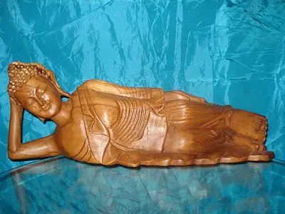 Lying Buddha Hindu & Buddha Wood Carvings