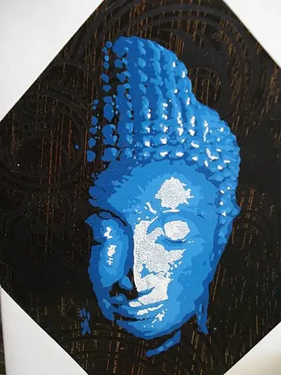 Budha Head Balinese Paintings
