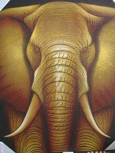 Elephant Head Balinese Paintings