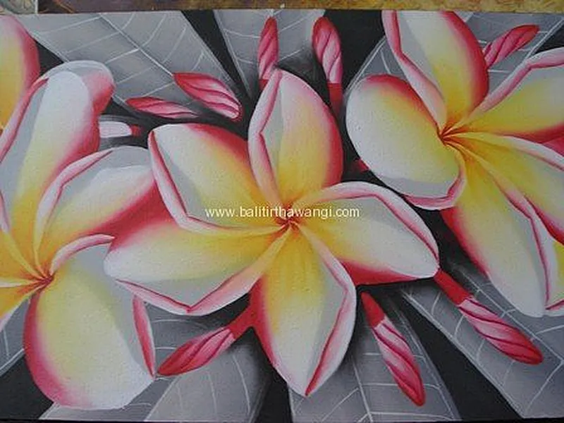 Frangipani Flower Balinese Paintings