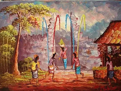Traditional Market Balinese Paintings