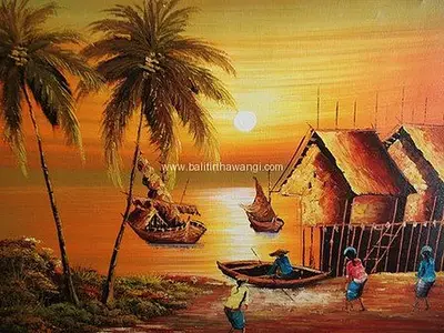 Sunset Balinese Paintings