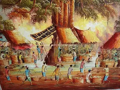 Traditional Market Balinese Paintings