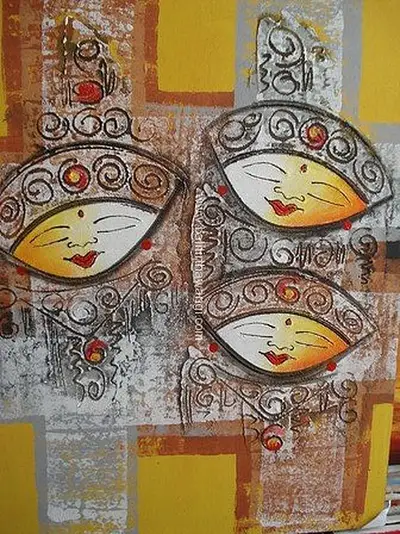 Abstract Dancer Balinese Paintings