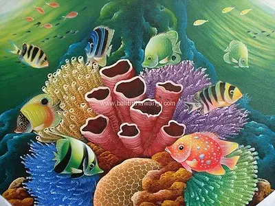 Aquarium Balinese Paintings