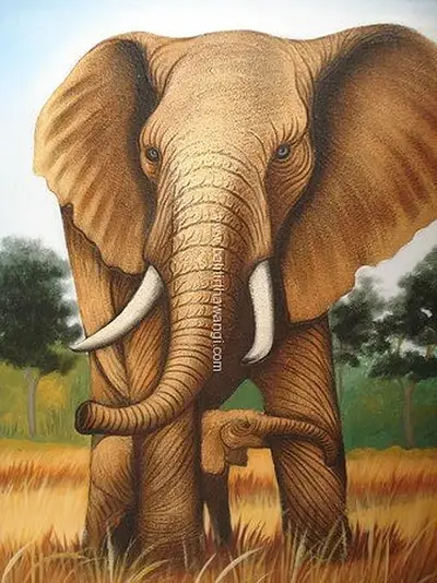 Elephant Balinese Paintings