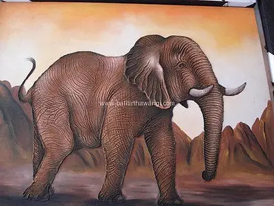 Elephant Balinese Paintings